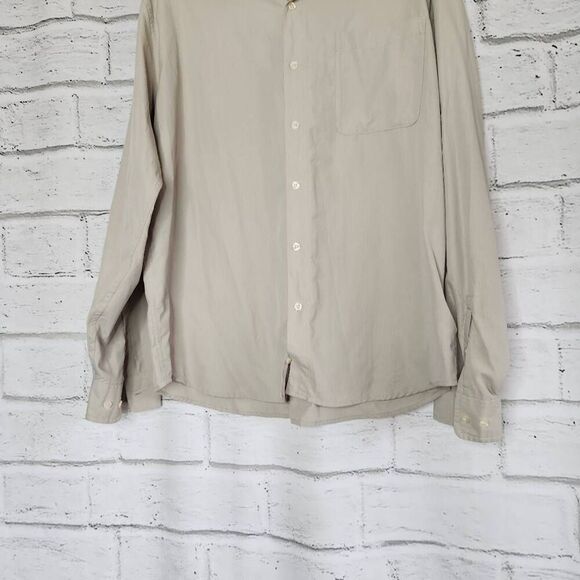 Marmot Mountain Works Mens Beige Long Sleeve Button-Down Shirt Size XL - Picture 3 of 9